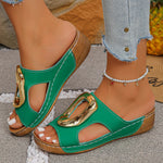 Women's Premium Leather Slip-On Sandals | Elevated Comfort Style