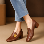 Women's Smooth Leather Black Pumps | Refined Office to Evening Essential