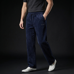 Men's Soft Cotton Wide-Leg Pants | Lightweight Structured Comfort