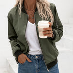 Chiara | Classic Zip Bomber Jacket For Women