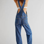 Amélie Laurent | Denim Utility Overalls with Relaxed Fit Comfort For Women
