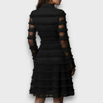Alliah | Timeless V-Neck Long Sleeve Dress