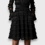 Alliah | Timeless V-Neck Long Sleeve Dress