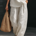 Zoëi | Sleeveless Top and Wide-Leg Pants Set