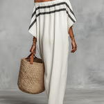 White Off-shoulder Batwing Sleeve Straight Maxi Dress