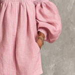 Rosaline | Off-Shoulder Puff-Sleeve Mini Dress
