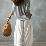 Amelia | Off-Shoulder Top & Lantern Pants Set