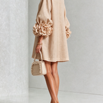 Rosina | Blossom-Cuff Button Mini Dress
