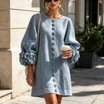 Cleo | Floral-Trimmed Mini Dress