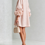 Arabella | Floral-Cuff Mini Dress