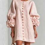 Arabella | Floral-Cuff Mini Dress