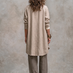 Caroline | Open-Front Longline Jacket, Satin Tank & Wide-Leg Trouser Set