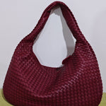 Fashionable Leather Woven Bag