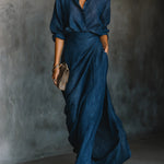 Celeste | Blouse & Maxi Dress Set