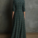 Valentina | Long Plaid Dress