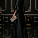 Black Luxe Satin Maxi Dress