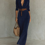 Jane | Chic Suede Maxi Dress