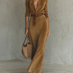 Elena | Luxe Suede Maxi Dress