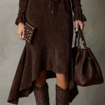 Gwen | Isla Suede Midi Dress