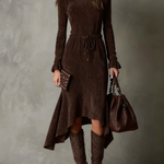 Gwen | Isla Suede Midi Dress