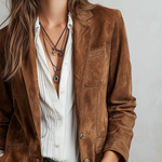 Vintage Brown Suede Jacket