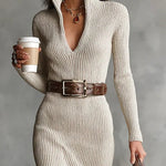 Tania | Chic Fitted Midi Dress