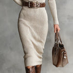 Tania | Chic Fitted Midi Dress