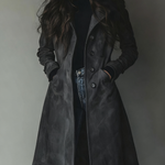 Daniella™ | Vintage Button Front Longline Coat