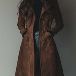 Daniella™ | Vintage Button Front Longline Coat
