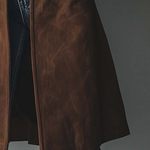 Vintage Suede Trench Coat
