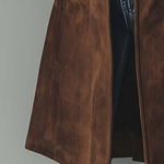 Daniella™ | Vintage Button Front Longline Coat