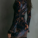 Samanta | Sofia Floral Velvet Mini Dress