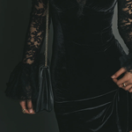 Vanie – Velvet and Lace Mini Dress