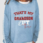 Women's Sorry Cant Football Bye Print Sweatshirt