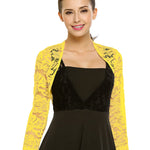 Nadorine Women's Bolero Shrugs Crochet Lace Open Cardigan