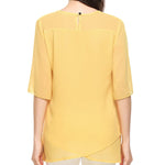 Womens Casual Scoop Neck Loose Top 3/4 Sleeve Chiffon Blouse Shirt Tops - Nadorine (Us Only)