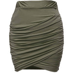 High Waist Stretch Tight Pleated Bodycon Skirt - Nadorine (Us Only)