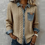 Arielle | Patchwork Knit Top