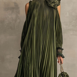 Nellie | Maxi Dress With Floral Shoulder Detail