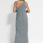 Flawless and Free One Shoulder Relaxed Slit Maxi Dress