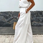 Sleeveless Pocket Bodysuit with Straps
