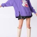 Halloween Cartoon Ghost Sequined Sweatshirt Casual Top