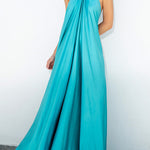 Classy and Fabulous Satin Halter Backless Party/Vocation Maxi Dress