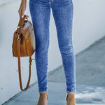 Nadorine Ankle-length Skinny Jeans with Pockets