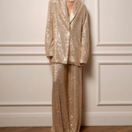 Sequined Suit Jacket And Trousers Set