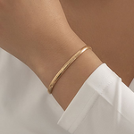 Flat Snake Bone Bracelet