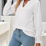 Nadorine Long Sleeve T-Shirt Solid O Neck Elastic Tops for Women Casual Work Office Loose Fit 2026 | Under $40
