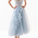 Slim fit mesh dress dress banquet princess dress