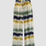 Two Pieces Sets Tie-dye Printed Shirt and Loose-fit Trousers Pants