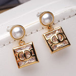 Contrast Color Geometric Earrings Accessories